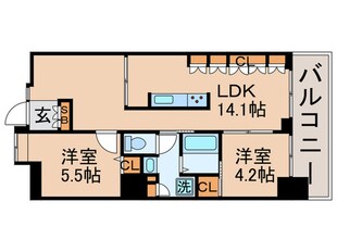 東雲ｷｬﾅﾙｺ-ﾄCODAN18号棟の物件間取画像